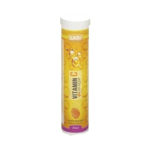 Luazu Vitamin C + Coenzyme Q10 + Vit D3 20 Efervesan Tablet - Luazu
