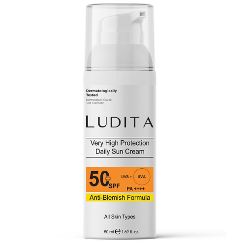 Ludita Yüksek Korumalı Leke Karşıtı Günlük Yüz Güneş Kremi 50 ml - Ludita