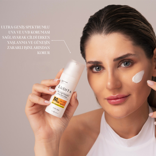 Ludita Yüksek Korumalı Leke Karşıtı Günlük Yüz Güneş Kremi 50 ml - 3