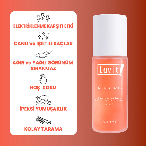 Luv it! Silk Oil Saç Serumu 50 ml - 2