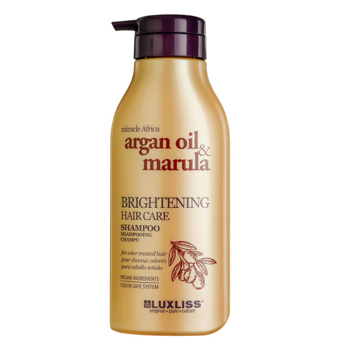 Luxliss Argan Oil Marula Brightening Hair Care Shampoo 500 ml - Luxliss Professional
