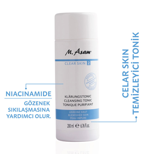 M. Asam CLEAR SKIN Yağlı Ciltler Arındırıcı Provitamin B5 Yüz Toniği 200 ml - 2
