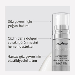 M. Asam VINOLIFT Yaşlanma ve Kırışıklık Karşıtı Sıkılaştırıcı Göz Kremi 30 ml - 2