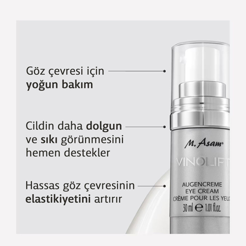 M. Asam VINOLIFT Yaşlanma ve Kırışıklık Karşıtı Sıkılaştırıcı Göz Kremi 30 ml - 2