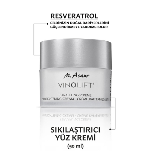 M. Asam VINOLIFT Yaşlanma ve Kırışıklık Karşıtı Sıkılaştırıcı Yüz Kremi 50 ml - 2