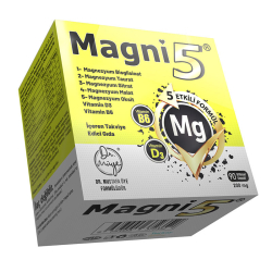 Magni5 Magnezyum Vitamin D3 B6 İçeren Takviye Edici Gıda 5x90 Kapsül - 2