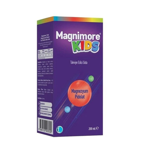 Magnimore Kids Magnezyum Pidolat 200 ml - TAB İlaç Sanayi A.Ş