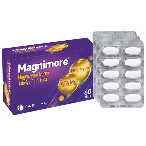 Magnimore Magnezyum İçeren Takviye Edici Gıda 60 Tablet - TAB İlaç Sanayi A.Ş