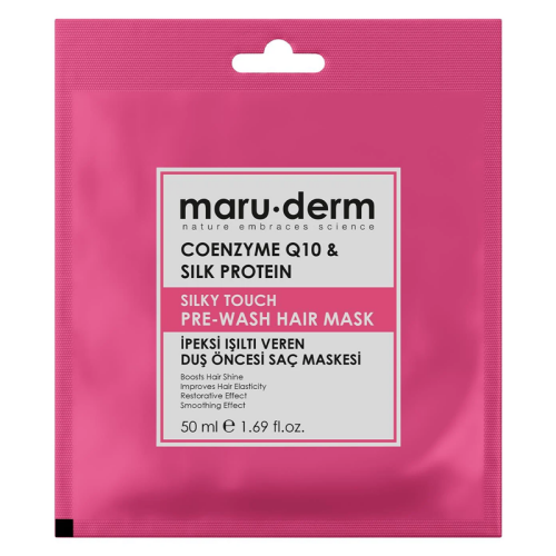 Maruderm Coenzyme Q10 and Silk Protein Duş Öncesi Saç Maskesi 50 ml - Maruderm