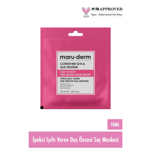 Maruderm Coenzyme Q10 and Silk Protein Duş Öncesi Saç Maskesi 50 ml - 2