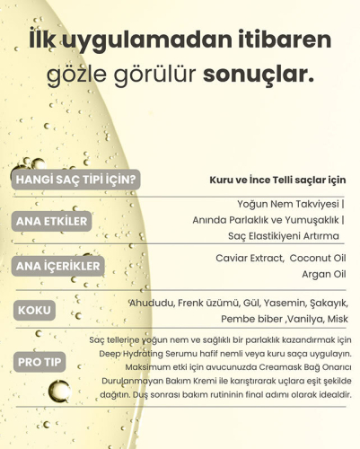 Matsu Deep Hydrating Besleyici ve Nemlendirici Saç Serumu 50 ml - 5