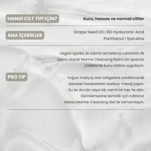 Matsu Marine Algae Yüz Temizleme Balmı 100 ml - 3