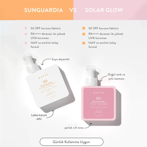 Matsu Solar Glow Spf 50+ Renkli Güneş Kremi 100 ml - 4