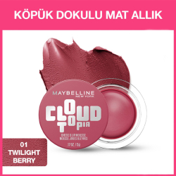 Maybelline New York Cloudtopia Köpük Dokulu Mat Allık 01 Twilight Berry - 2