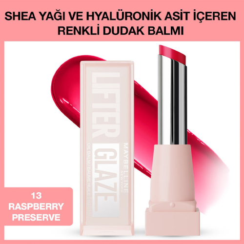 Maybelline New York Lifter Glaze Nemlendirici Renkli Dudak Balmı - 13 Raspberry - 2