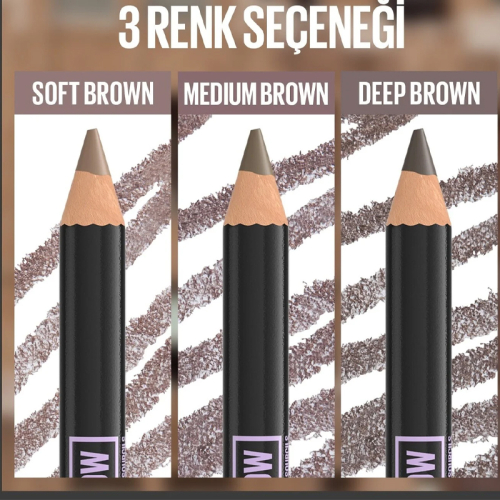 Maybelline New York Quick Shaper 04 Medium Brown Kaş Şekillendirici Kalem - 2