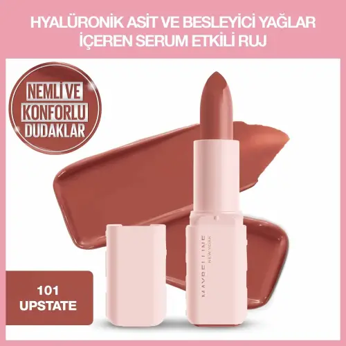 Maybelline New York Serum Etkili Hyalüronik Asit ve Besleyici Yağ İçeren Ruj - 101 Upstate - 2