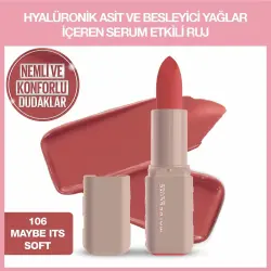 Maybelline New York Serum Etkili Hyalüronik Asit ve Besleyici Yağ İçeren Ruj - 106 Maybe It's Soft - 2