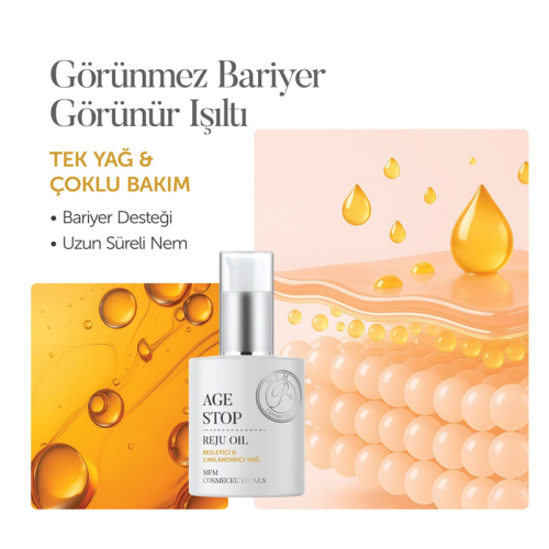 MFM COSMECEUTICALS Age Stop Reju Oil - Besleyici ve Canlandırıcı Yağ 30 ml - 4
