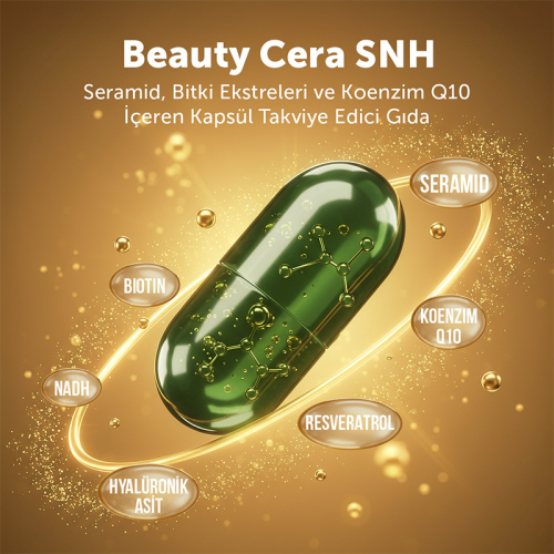 MFM NUTRACEUTICALS Beauty Cera SNH Kapsül Takviye Edici Gıda - 60 Bitkisel Kapsül - 5