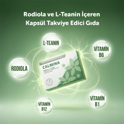 MFM NUTRACEUTICALS Calmina Kapsül Takviye Edici Gıda - 30 Bitkisel Kapsül - 3