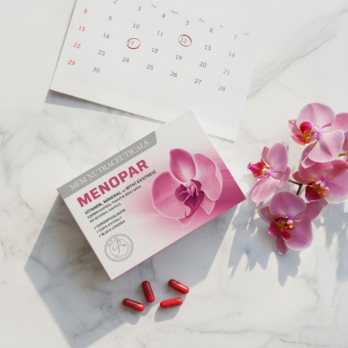 MFM NUTRACEUTICALS Menopar Kapsül Takviye Edici Gıda - 30 Bitkisel Kapsül - 5