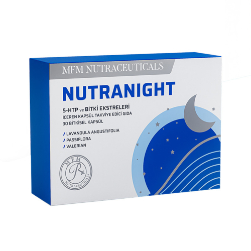 MFM NUTRACEUTICALS Nutranight 5-HTP ve Bitki Ekstreleri İçeren Takviye Edici Gıda 30 Kapsül - MFM