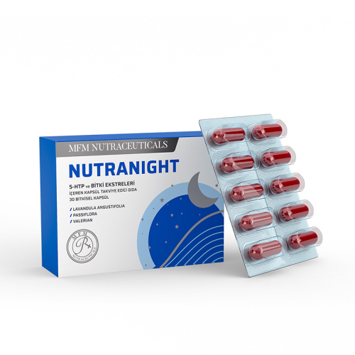 MFM NUTRACEUTICALS Nutranight 5-HTP ve Bitki Ekstreleri İçeren Takviye Edici Gıda 30 Kapsül - 2
