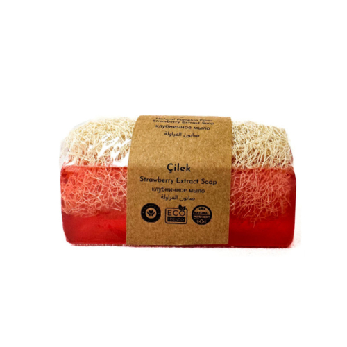 Miaderm Çilek Özlü Kabak Lifli Sabun 120gr - 2