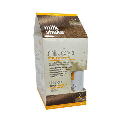 Milk Shake Milk Color Kalıcı Saç Boyası 8.1 - Açık Kumral Küllü - KÖPÜK HEDİYE - 1