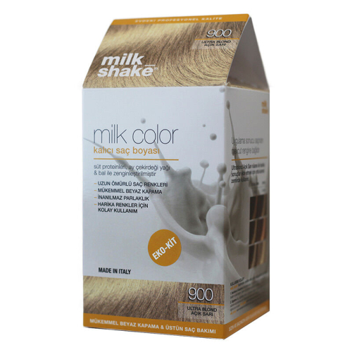Milk Shake Milk Color Kalıcı Saç Boyası 900 - Ultra Blond Açık Sarı - EKO KİT - Milk Shake