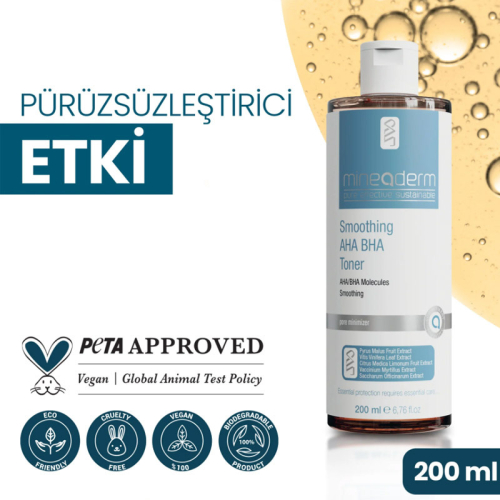 Mineaderm Smoothing AHA BHA Toner 200 ml - 5