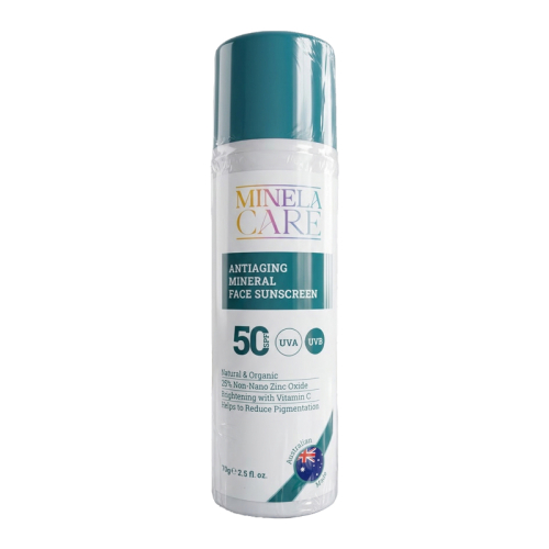 Minela Care Anti-Aging Organik Mineral Filtreli Yüz Güneş Kremi SPF50+ 70 gr - Minela Care