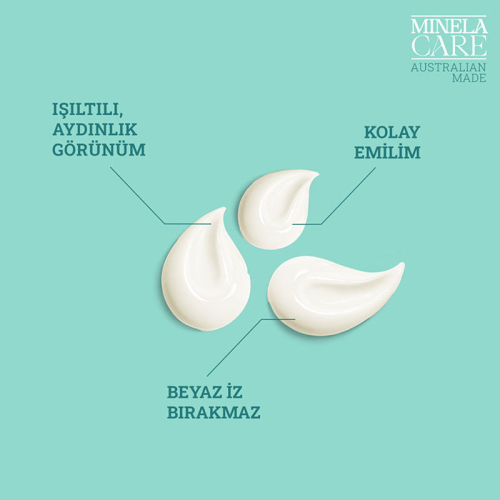 Minela Care Anti-Aging Organik Mineral Filtreli Yüz Güneş Kremi SPF50+ 70 gr - 5