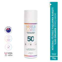 Minela Care Anti-Aging Organik Mineral Filtreli Yüz Güneş Kremi SPF50+ 70 gr - 2