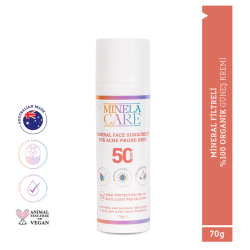 Minela Care Düzensiz Ciltler İçin Organik Mineral Filtreli Güneş Kremi Spf50 70 gr - 2