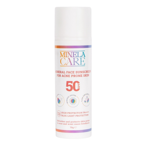 Minela Care Düzensiz Ciltler İçin Organik Mineral Filtreli Güneş Kremi Spf50 70 gr - 1
