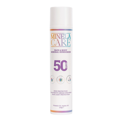 Minela Care Organik Mineral Filtreli Spf50+ Yüz ve Vücut Güneş Kremi 110 gr - Minela Care
