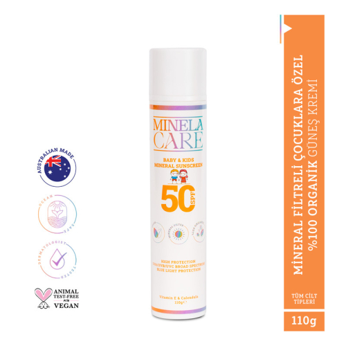 Minela Care Spf 50 Bebek ve Çocuk Güneş Kremi 110 gr - 3