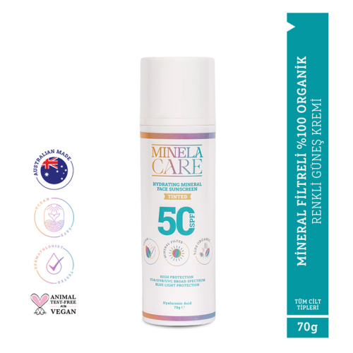 ​Minela Care Spf 50 Renkli Nemlendirici Yüz Güneş Kremi 70 gr - 2