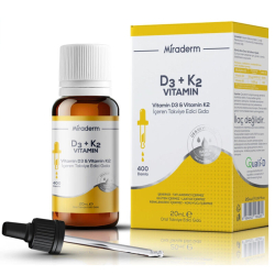 Miraderm D3 + K2 Vitamin Takviye Edici Gıda 20 ml - 2