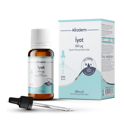 Miraderm İyot İçeren Takviye Edici Gıda 30 ml - Miraderm