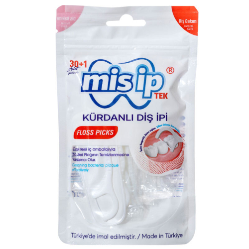 Mis İp Kürdanlı Diş İpi 30+1 Adet - Mis İp
