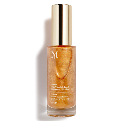 Misbahçe Golden Hour Vitamin İçerikli Işıltılı Saç ve Vücut Yağı 30 ml - Misbahçe