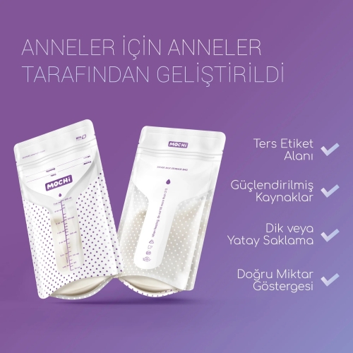 MOCHi - Anne Sütü Saklama Poşeti 25 Adet - 2