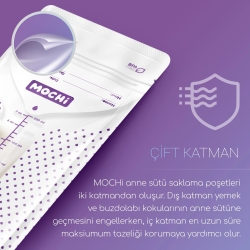 MOCHi - Anne Sütü Saklama Poşeti 25 Adet - 3