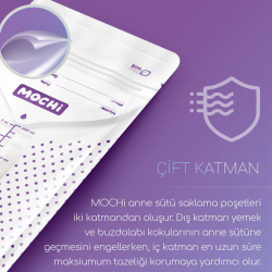 MOCHi - Anne Sütü Saklama Poşeti 50 Adet - 2
