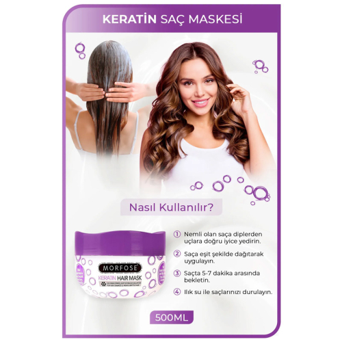 Morfose Keratin Hair Mask 500 ml - 3