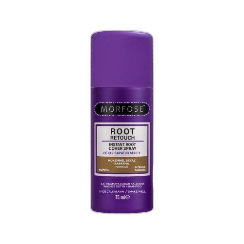 Morfose Root Retoucher Beyaz Kapatıcı Sprey Kumral 75 ml - Morfose