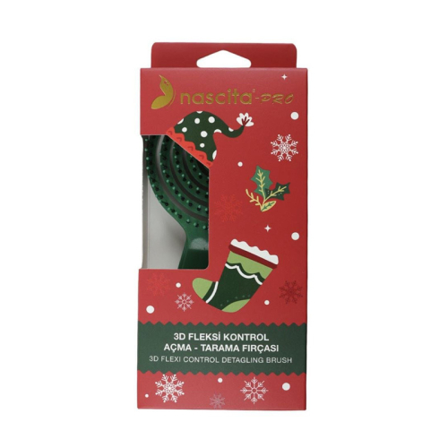 Nascita 3D Fleksi Yılbaşı Temalı Saç Fırçası 69 - Nascita